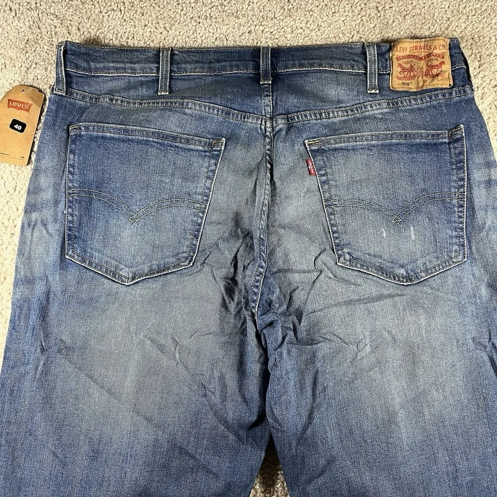 LEVI'S 559 RELAXED STRAIGHT FIT STRETCH MENS JEANS SZ: 40 x 37 RARE FIND NWT